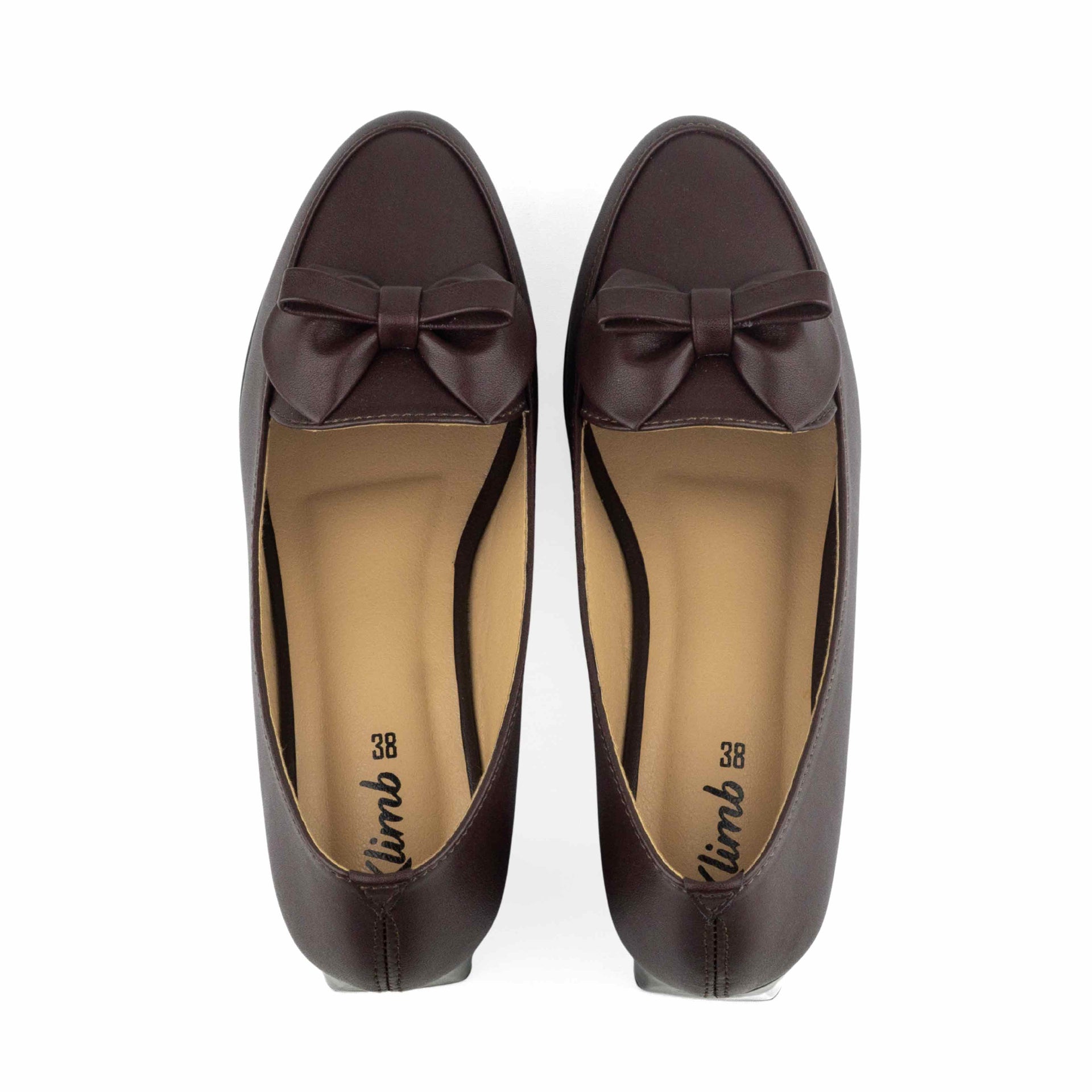 Hissers Pumpy Mid Heel- Chocolate