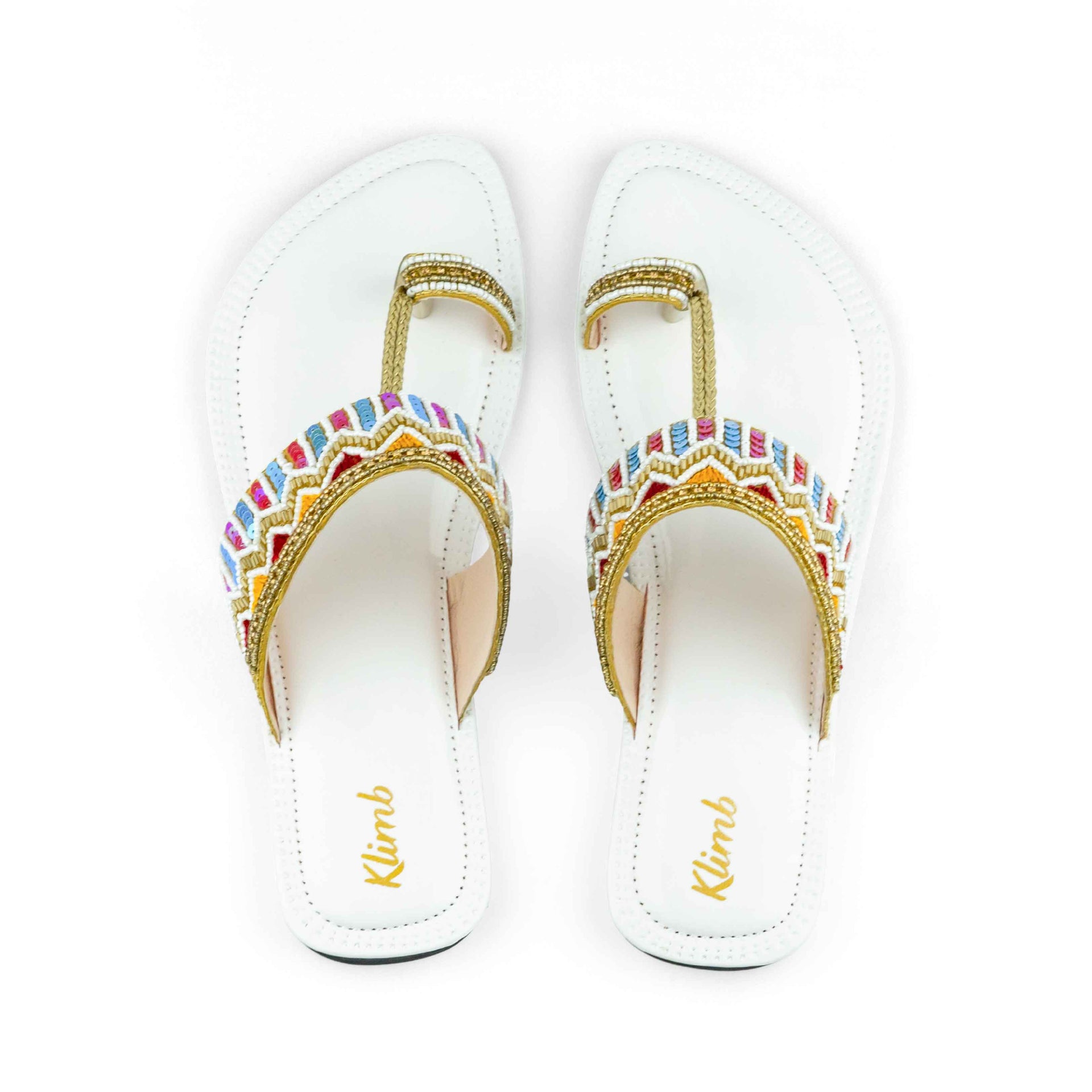 Katie Ladies Flat Sandal - Beige