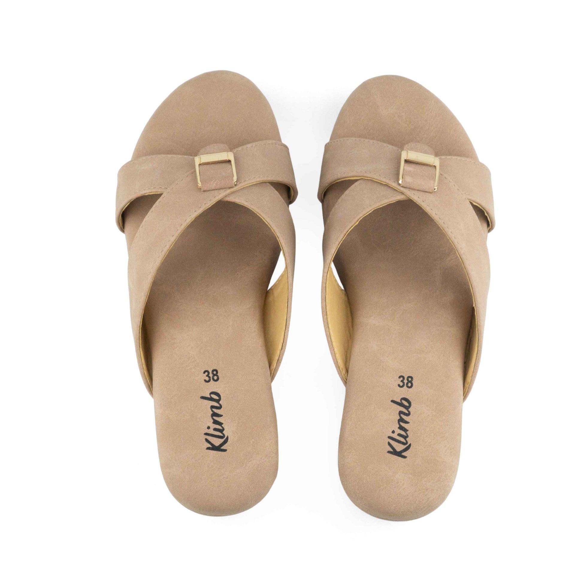 Zenith Ladies Mid Heel- Beige