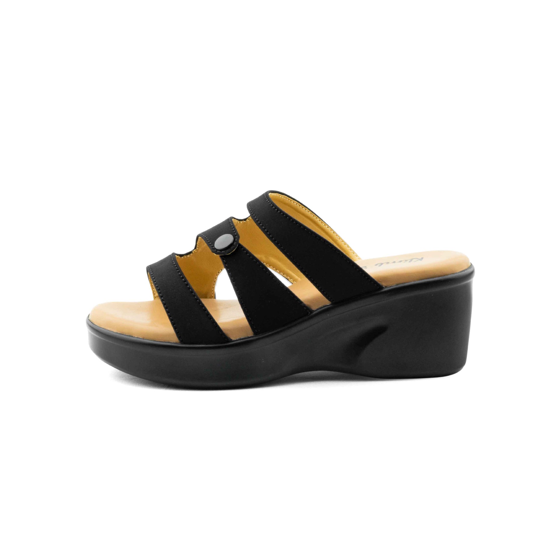 Quest Ladies Mid Heel-Black