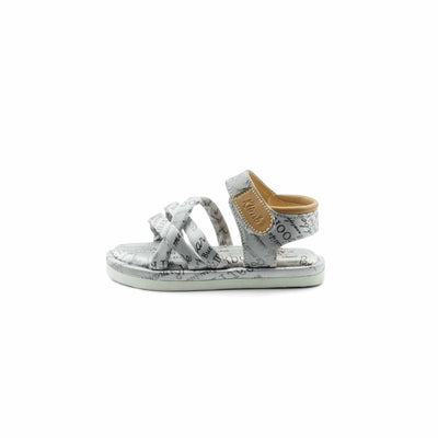 Louis Kids Belt Sandal -Silver