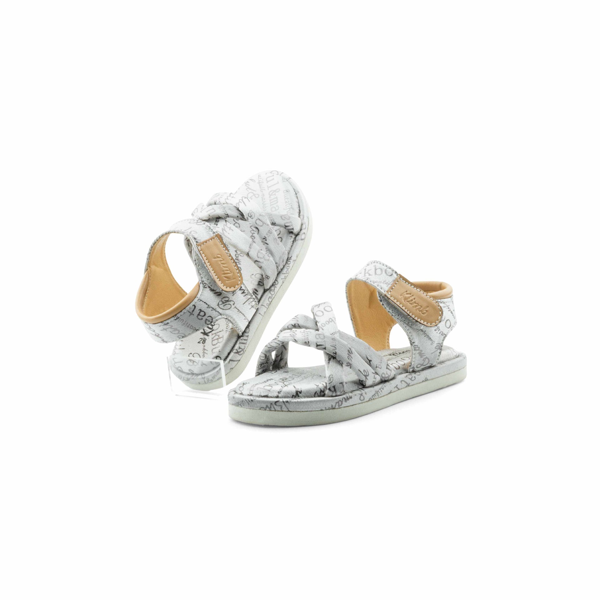 Louis Kids Belt Sandal -Silver