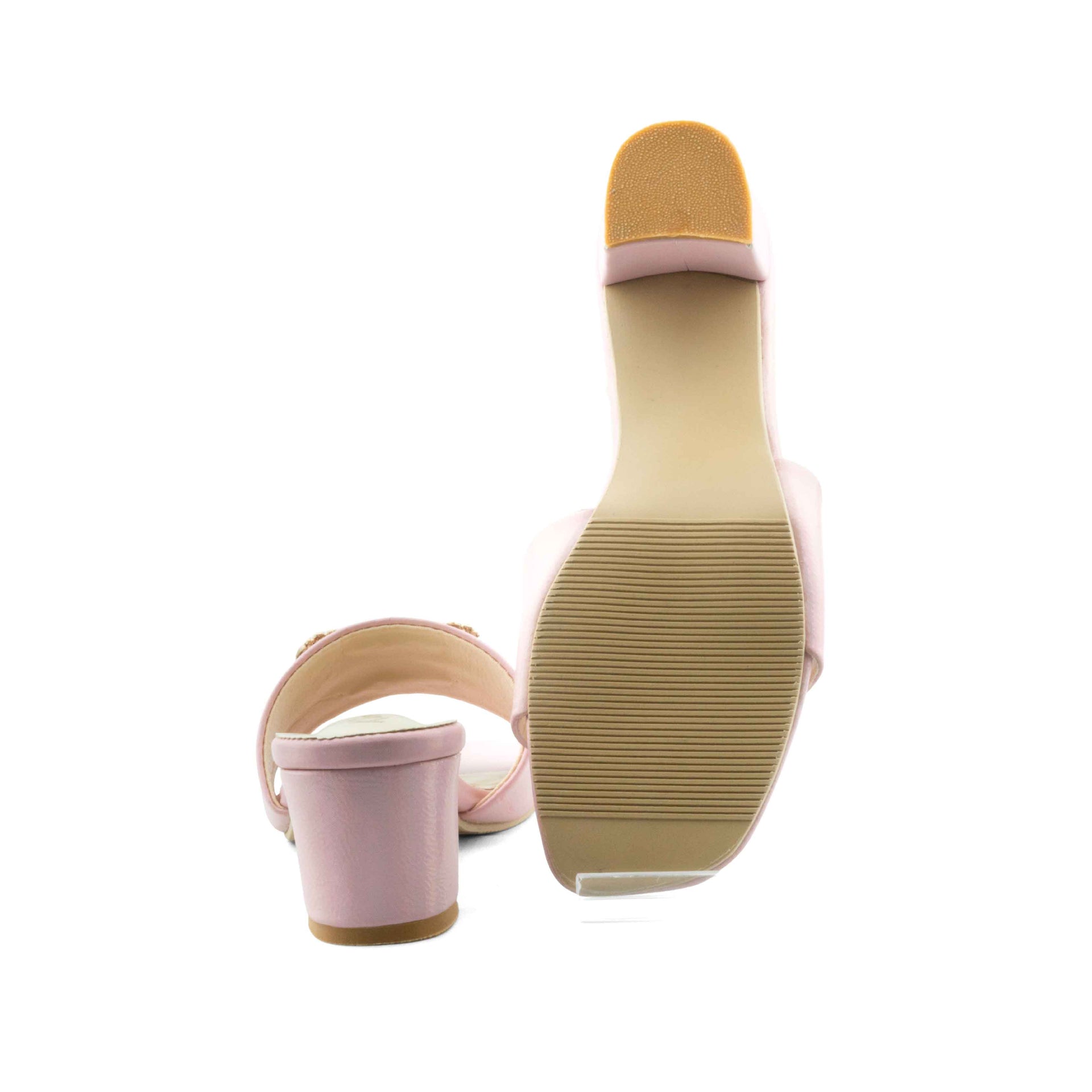 Cone Ladies Block Heel- Rose Gold