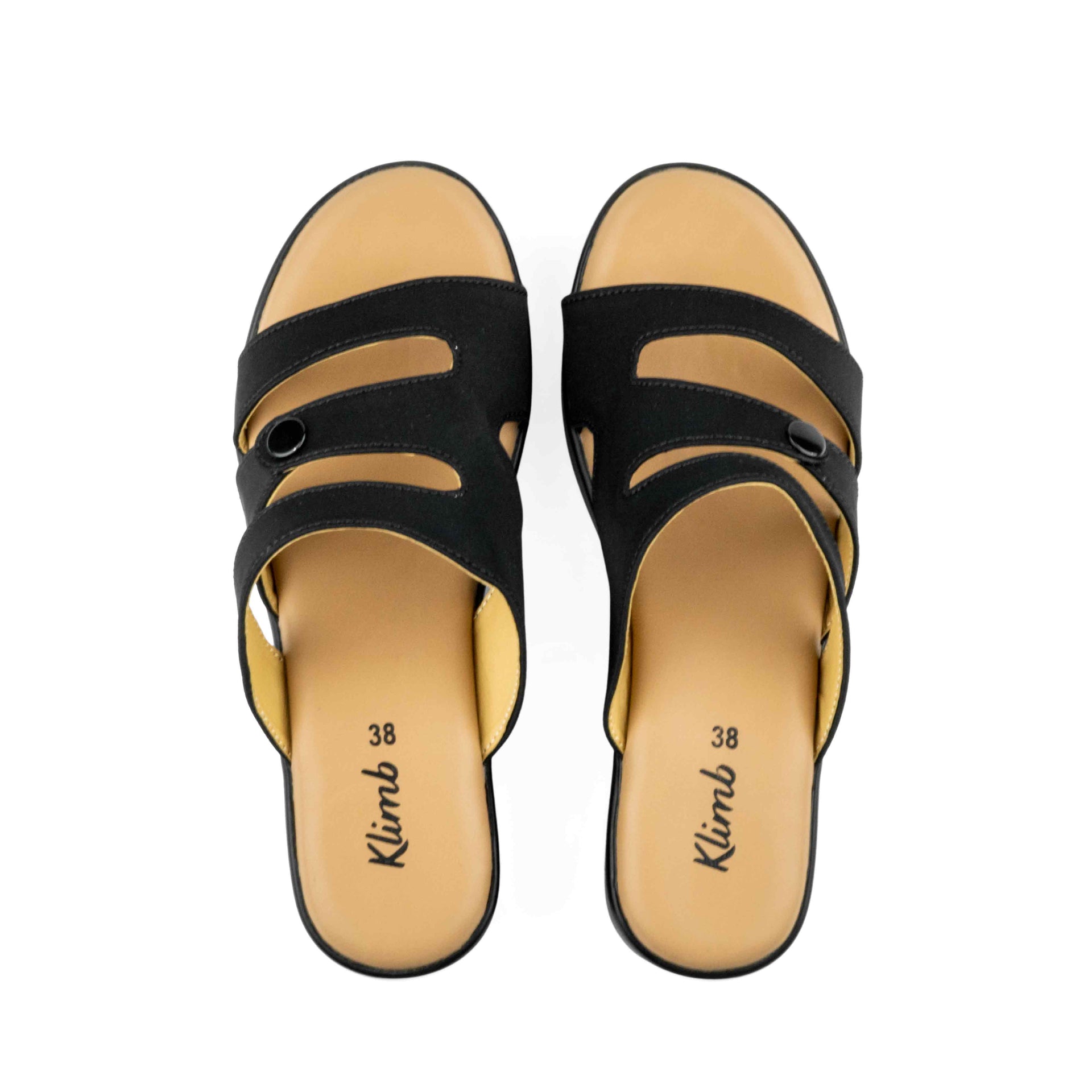 Quest Ladies Mid Heel-Black