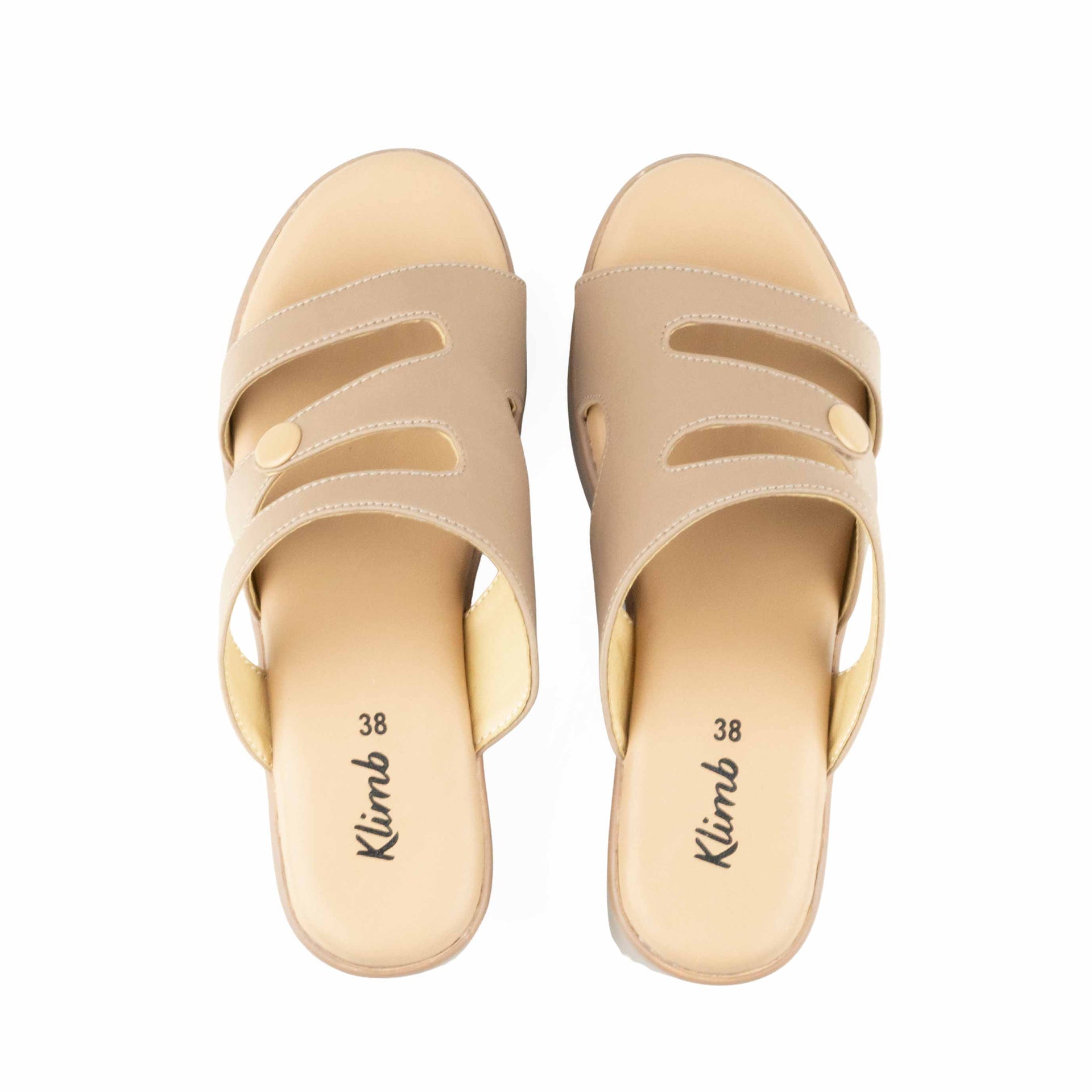 Quest Ladies Mid Heel- Beige