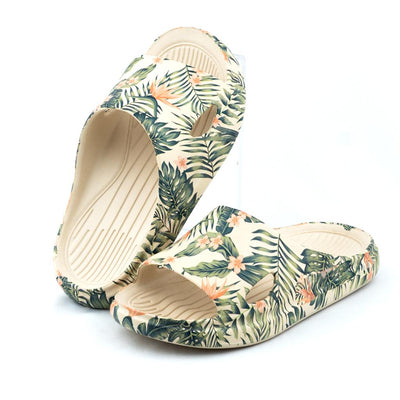 Ultra Soft - Enigma Leaf Print - Beige