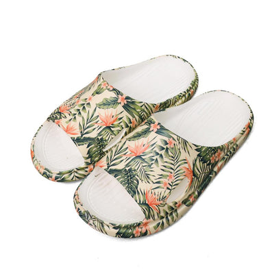 Ultra Soft - Enigma Leaf Print - white