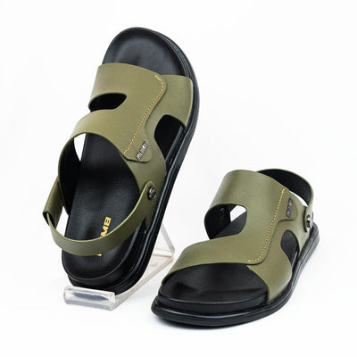Leonardo Mens sandal - Olive