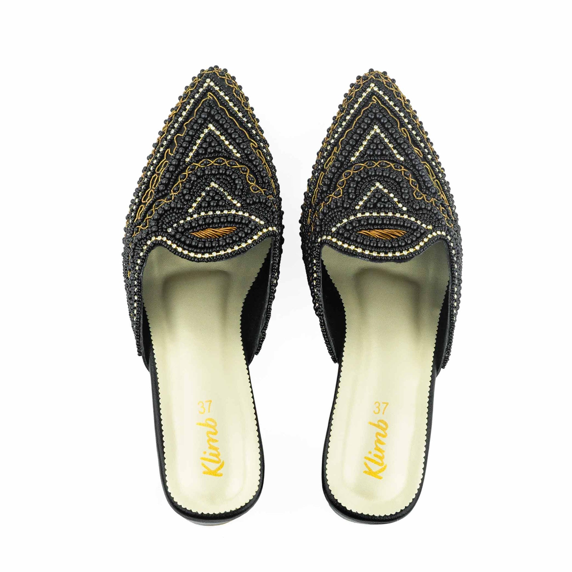 Vida Ladies Mule Block Heel- Black