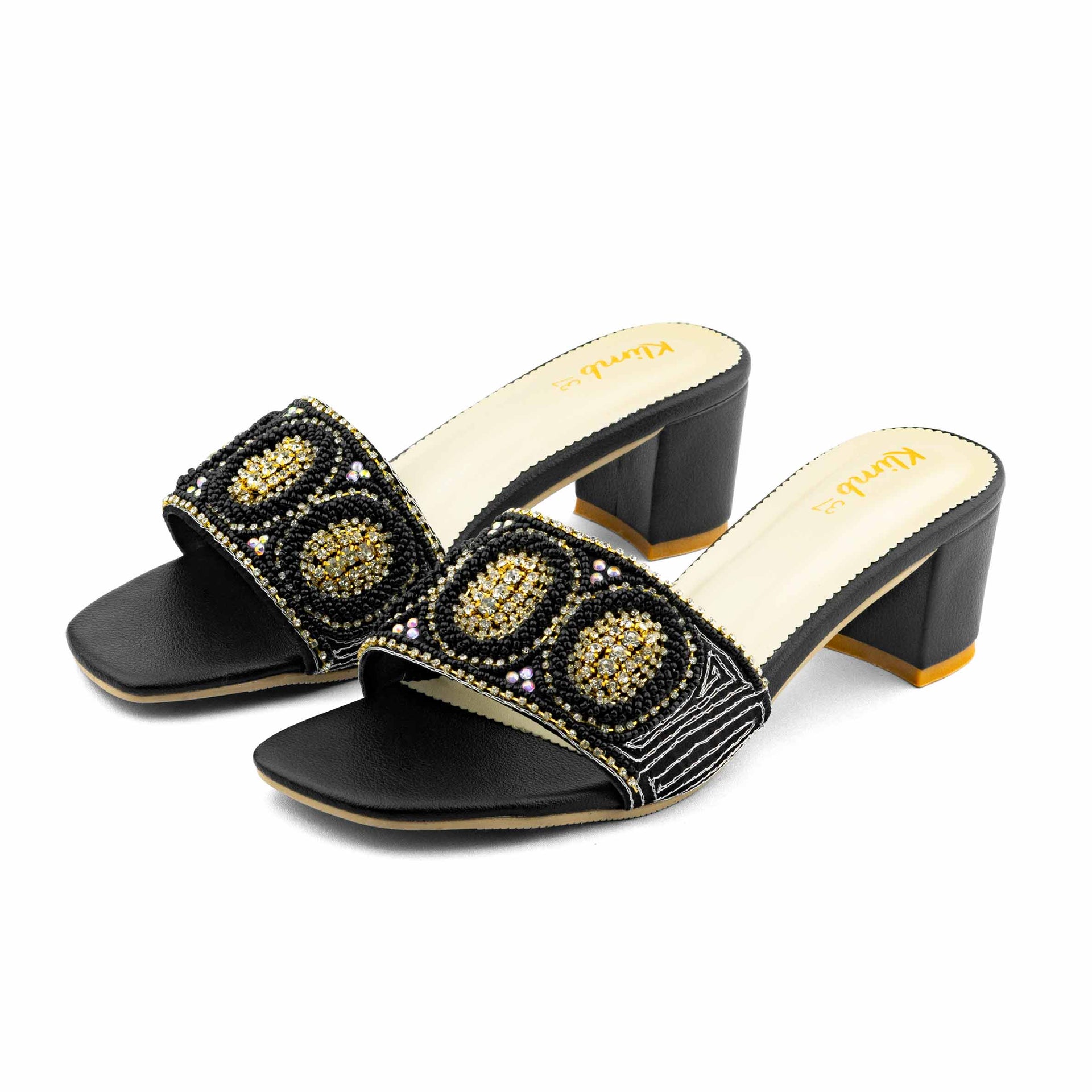 Opal Ladies Block Heel - black