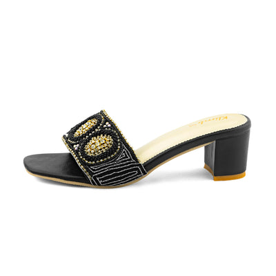 Opal Ladies Block Heel - black