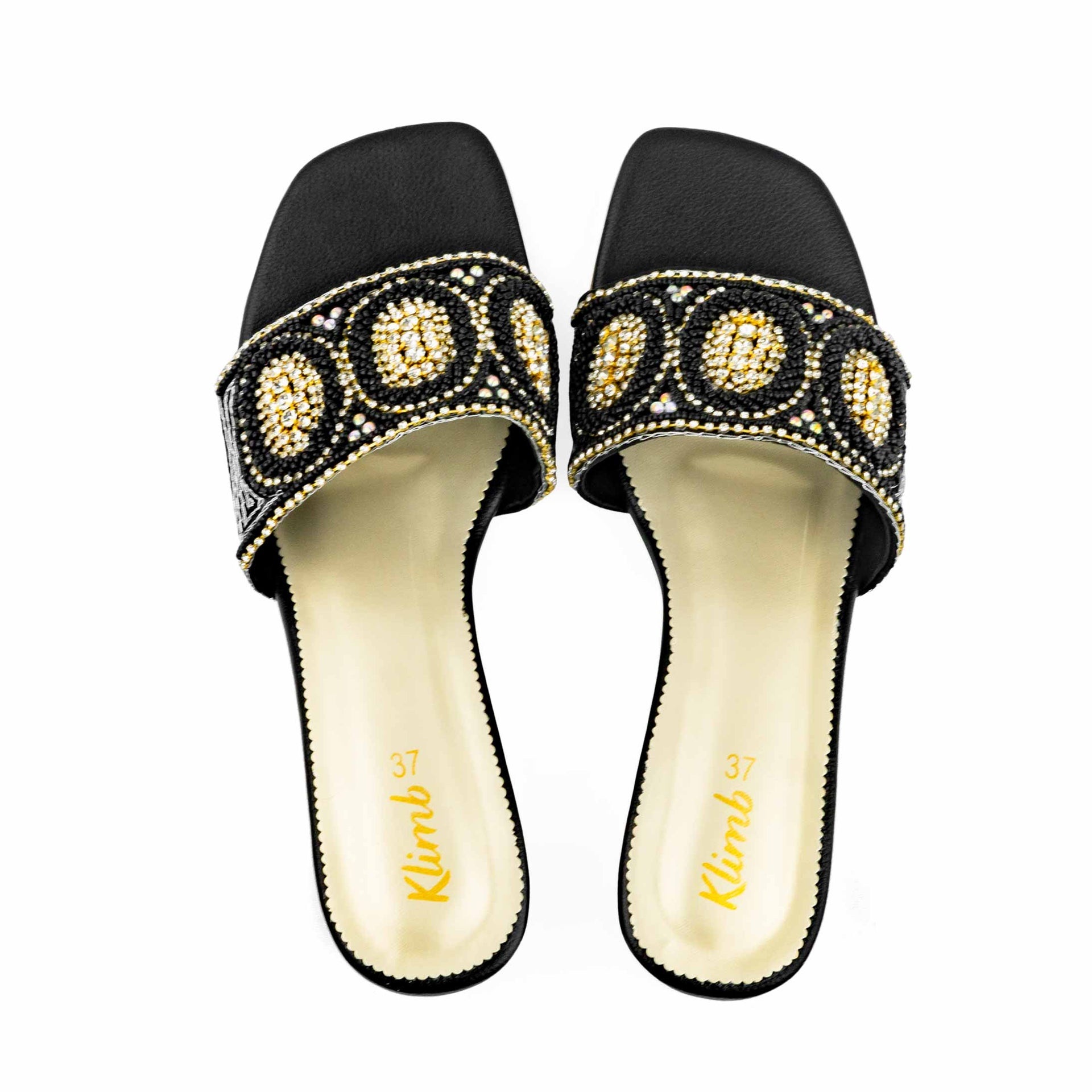 Opal Ladies Block Heel - black