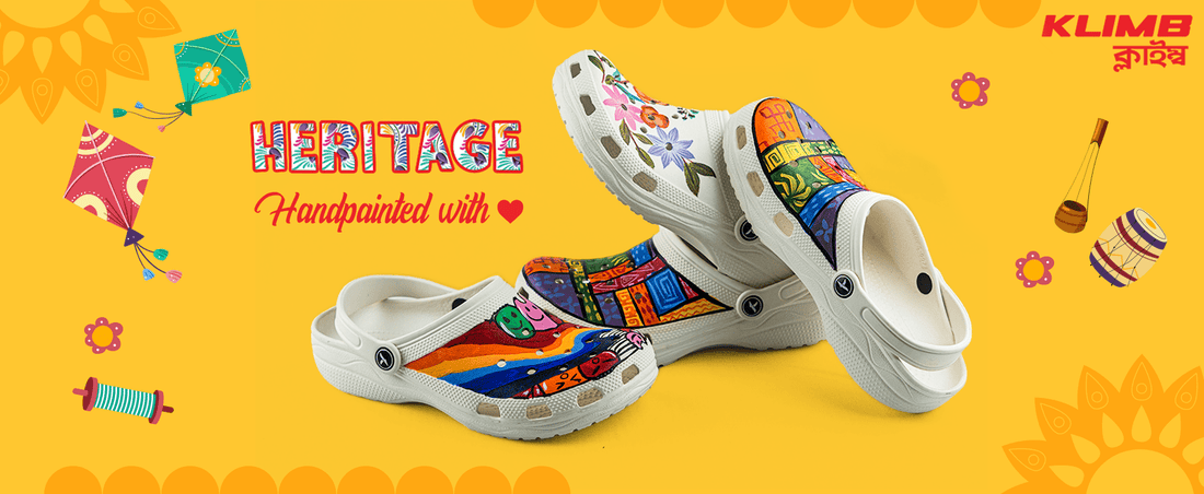 Klimb Heritage Hand Paint Klog - Moyurakkhi